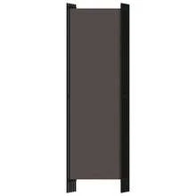 Versatile 5-Panel Anthracite Room Divider - Stylish Folding Screen For Indoor Decor And Space Management - Fabric Partition For Home And Office Use Dimensions 250x180 Cm - Black - View 3