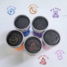 Colorful Cartoon Stamps, Inspiring Cheering Up Messages, Fun Stamping, Encourage Learning, Cute Round Stamps - HA33 Carrot Seal - View 8