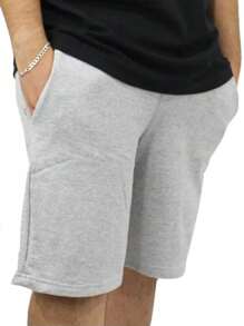 Short Masculino Bermuda Plus G1 ao G3 Academia Treino - Cinza - Visão 1
