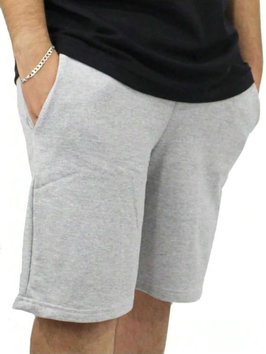 Short Masculino Bermuda Plus G1 ao G3 Academia Treino - Cinza - Visão 1