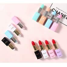 1件随机颜色创意精致口红造型修正带核心跨境学生文具，适合开学季、万圣节和圣诞节等节日礼物的实惠套装 - 彩色 - 查看 1