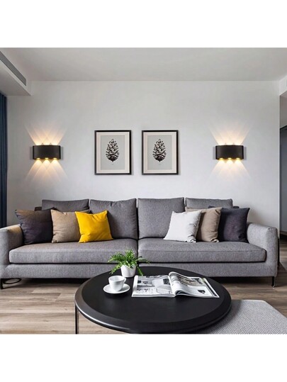 Pcs, Indoor Wand Light, Moderne Warm Verlichting Bedroom Bedside Lamp, Corridor Up Down ative Lights, Stairs, Living Room, Garage, Background view 4