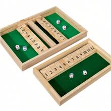 1 Set Wooden Chessboard Game, "Cage The Bird" Dice Game For 2-4 Players, Upgraded Wooden Tabletop Game, Suitable For Adult Parties, Family Interactions And Social Gatherings - Christmas, New Year, Halloween And Birthday Gift Choice - Multicolor - View 3