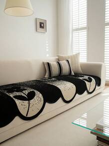 1 szt. Pokrowiec na sofę Chenille, przyjazny dla zwierząt domowych i psów, pokrowiec na sofę, antypoślizgowy pokrowiec na sofę, pokrowiec ochronny na meble, uniwersalny na cztery pory roku, odpowiedni do sypialni, biura, salonu, dekoracji domu