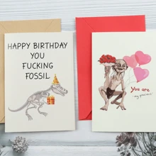 2 Sets Geburtstagskarte + Valentinstag Karte, kreativ und interessante Valentinstagskarten, "Du bist meine Kostbare Karte", Lustige Valentinstaggrußkarten, Schulanfang, Schulmaterial