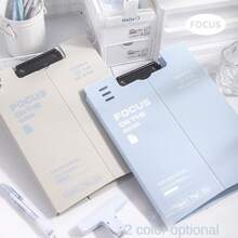 1pc A4 Size Stand-Up Document Clipboard, Student Writing Pad, Highly Attractive Exam Paper Organizer, Random Style - Multicolor - View 1