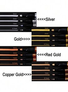 1 stuk Chrome Marker Zilver Goud Marker Pen Voor Kaarten, Posters, Steenmokken, Keramiek, Glas, Metaal Ambachtelijke Verf Pen