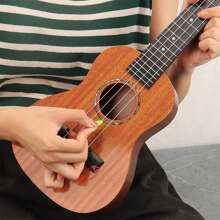 21-Inch (54cm) Ukulele For Beginners, Entry-Level Musical Instrument, Realistic Guitar-Like Playable Toy, Practice Music Starter Kit, Suitable As Gift, Various Wood Grain Options - Multicolor - View 10