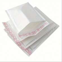 10 bolsas de embalaje con autoadhesivo y burbuja de aire, blancas (para bisutería). Bolsas de embalaje opacas, duraderas, impermeables y a prueba de manipulaciones, para hornear, llaveros, colgantes, tarjetas, regalos festivos, almacenamiento, sobres y bolsas de burbujas