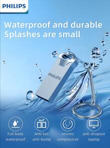 PHILIPS PHILIPS 128GB USB Flash Drive, USB Memory Stick Thumb Drives High Speed USB Stick External Storage Compatible With Ipad/Android/PC
