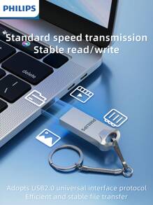 PHILIPS PHILIPS 128GB USB Flash Drive, USB Memory Stick Thumb Drives High Speed USB Stick External Storage Compatible With Ipad/Android/PC
