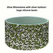 1 件硅胶杯盖图案杯底防撞保护盖，创新设计，使用方便，水钻硅胶杯盖冰王杯盖，运动水壶太空杯底盖，车载水杯硅胶盖，适合居家办公和户外旅行