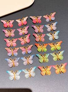 6/12/24 chiếc kẹp tóc hình bướm dễ thương, quà tặng hoàn hảo cho các bé gái - Vật dụng không thể thiếu khi đi du lịch - Nhiều màu - Xem 5