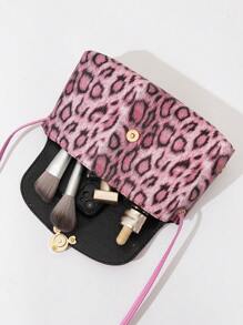 YL Women's New Fashion Leopard Print Phone Crossbody Bag