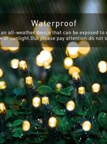 Solar Leds 10M OUTDOOR USE Christmas Outdoor Fixed And 8 Functions Waterproof String Lights - Multicolor - View 3