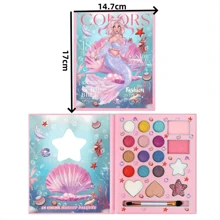 1 pieza Caja de Juego de Cosméticos para Niños Paleta de Sombras de Ojos Princesita Joyas de Vestir Juguetes de Maquillaje para Niños en Casa, Maquillaje Juguete, Juguetes de Niña, Cosméticos para Niños, Juegos de Maquillaje para Niños, Maquillaje para Niños, Juguetes para Niñas, Juegos de Maquillaje para Niños, Maquillaje para Niños, Maquillaje para Niños, Cuidado de la Piel para Niños, Kit de Maquillaje para Niñas