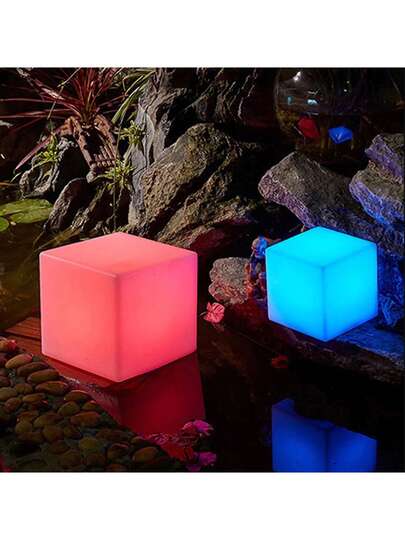 Well Home RGB LED Vloer POUF (16 S) RECHARGEABLE BATTERY REMOTE CONTROL. 40X40X40 CM. Free Shipping In 24/48h view 6