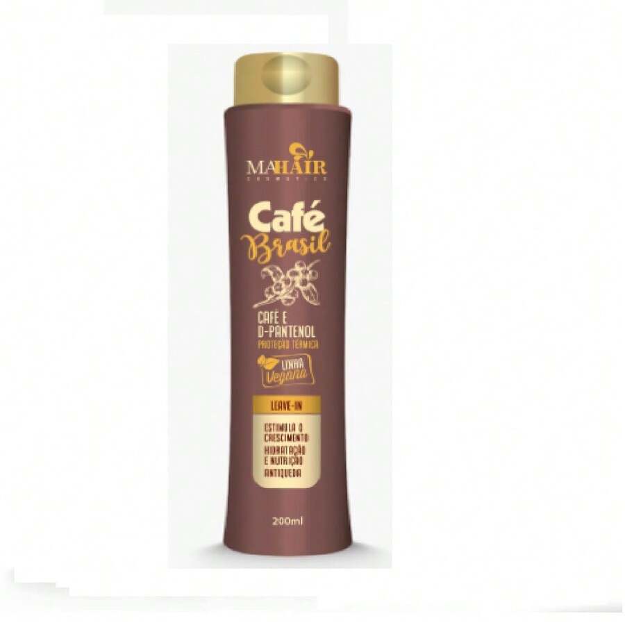 Leave-In/Combing Cream Café Brasil Mahair Vegan Line – 200 Ml - 鏽棕色 - 查看 1