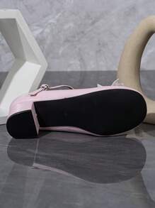 Giày cao gót nữ, Giày sandal da bóng thời trang nữ, Giày sandal mũi kín thời trang thường ngày cho nữ, Giày sandal hở gót cho nữ, Giày sandal công sở cho nữ, Giày ba lê kiểu Mary Jane, Giày dép nữ thường ngày cho nữ - Hồng - Xem 5