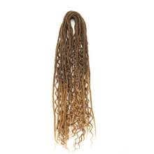 Extensiones de rastas de 24 pulgadas, estilo bohemio, de 3 en 1 con extremos rizados, juego de rastas hechas a mano de 15 hebras en estilo hippie y bohemio