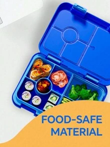 1 件学生分隔密封水果盒沙拉盒、工作便当盒、外带午餐盒、大容量便当盒、分隔午餐盒（可拆卸隔层） - 彩色 - 查看 4