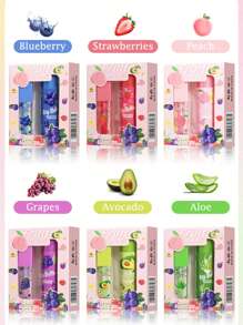 Fruit Lip Oil Lip Balm Gift Set Soft Moisturizing Lip Care To Prevent Dry And Cracked Lips Lip Balm Water Light Lip Oil