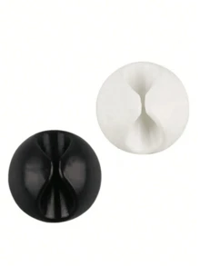 3PCS/1PC 白色圆形电线管理夹电缆整理器 - 彩色 - 查看 6