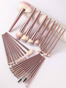 61/51/43/40/38/33/30/28/17/6件套全套组合套装，包含30支化妆刷、4个化妆海绵、4个三角粉扑、4个指套粉扑、4个迷你化妆海绵、1个SPA蝴蝶结发箍、2个腕带套装、1个化妆刷清洁碗、1个化妆刷清洁蛋、4个粉扑（气垫粉扑）、2个圆形散粉、1个化妆包、3件套洁面工具。 - 彩色 - 查看 5