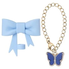 2 peças de decoração de canudo de silicone com laço, decoração de copo de metal ajustável, adequada para copos de vidro de 30 onças e 40 onças, presente de feriado - Multicolorido - Ver 19