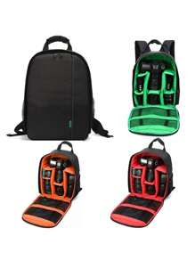 New Multifunctional Camera Bag, Waterproof Camera Storage Bag, Unisex Lightweight Camera Backpack, Suitable For / Outdoor Cameras, Large Capacity (Zipper And Lining Color Random) - Multicolor - View 3