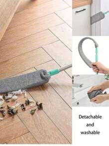 1pc Fibre Duster Brush, For Cleaning Narrow Gaps Under Beds, Sofas, Top Of Cabinets