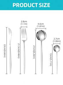 1/4/12/24pcs Stainless Steel Tableware Set ,Elegant 1/4/12/24-Piece Golden Cutlery Set ,Flatware Set With Golden Finish, Reusable Dinner Knives, Forks, Spoons, Teaspoons For Home And Everyday Use