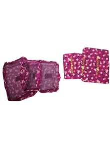 6Pcs Leopard Travel Packaging Cubes, Multifunctional Luggage Bag, For Clothing, Underwera, Socks, Makeup Laundry Luggage Organizer Luggage Bags Set Waterproof Clothes Bag Cosmetic Bag - Multicolor - View 12