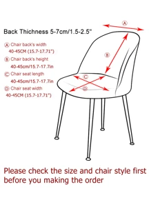 1pc/2pcs Silver Fox Fur Solid Color Duck Billed Chair Cover, Suitable For Dining Chair Decoration And Dust Protection - Black - View 2