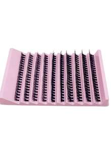 Pestañas postizas de 40D, 200 piezas de 8mm-16mm Extensiones de pestañas individuales con rizado en forma de racimo, de estilo natural y suave para aplicar en casa de forma DIY - D - Ver 7