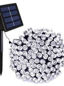 Solar Leds 10M OUTDOOR USE Christmas Outdoor Fixed And 8 Functions Waterproof String Lights - Branco_LED_TY-20BF - View 1