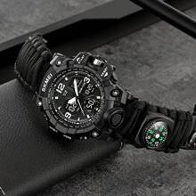 Skmei 1155B 模拟数字手表防水 50 夜光计时码表户外旅行探险 - 均碼 - 查看 1