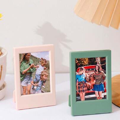 Bộ 1/2/4/10/20/30 chiếc khung ảnh đứng Mini Classic 3 inch, giá đỡ khung ảnh tối giản, nhiều màu sắc, sáng tạo, quà tặng tiệc tùng/ngày lễ (Không bao gồm nam châm)