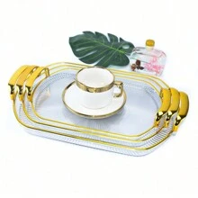 3 pezzi Set di vassoi acrilici per frutta/caramelle/spuntino, di forma ovale, piatti da portata decorativi per feste, antipasti, ristoranti, cucina, regalo di Natale