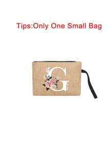 一套两只亚麻手提袋 - 一只印有 A-Z 字母，另一只印有字母和花卉图案，适合母亲节、个性化礼物等场合。黄色亚麻手提袋配白色提手，大小手提袋组合，完美适用于婚礼、生日、海滩、节日等场合 - 送给女性、母亲、教师、朋友、伴娘、学生、返校季的理想礼物（提供两只装和单只装两种选择）。 - 卡其色 - 查看 36