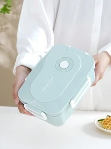 1 Stück, Lunchbox, Plastik Bento Boxen, Obstsalat Behälter, mikrowellengeeigneter Mahlzeiten-Vorbereitungsbehälter für Büro, mehrstöckig, auslaufsicher Lebensmittelbehälter für Schule, Büro, Camping & Picknicks