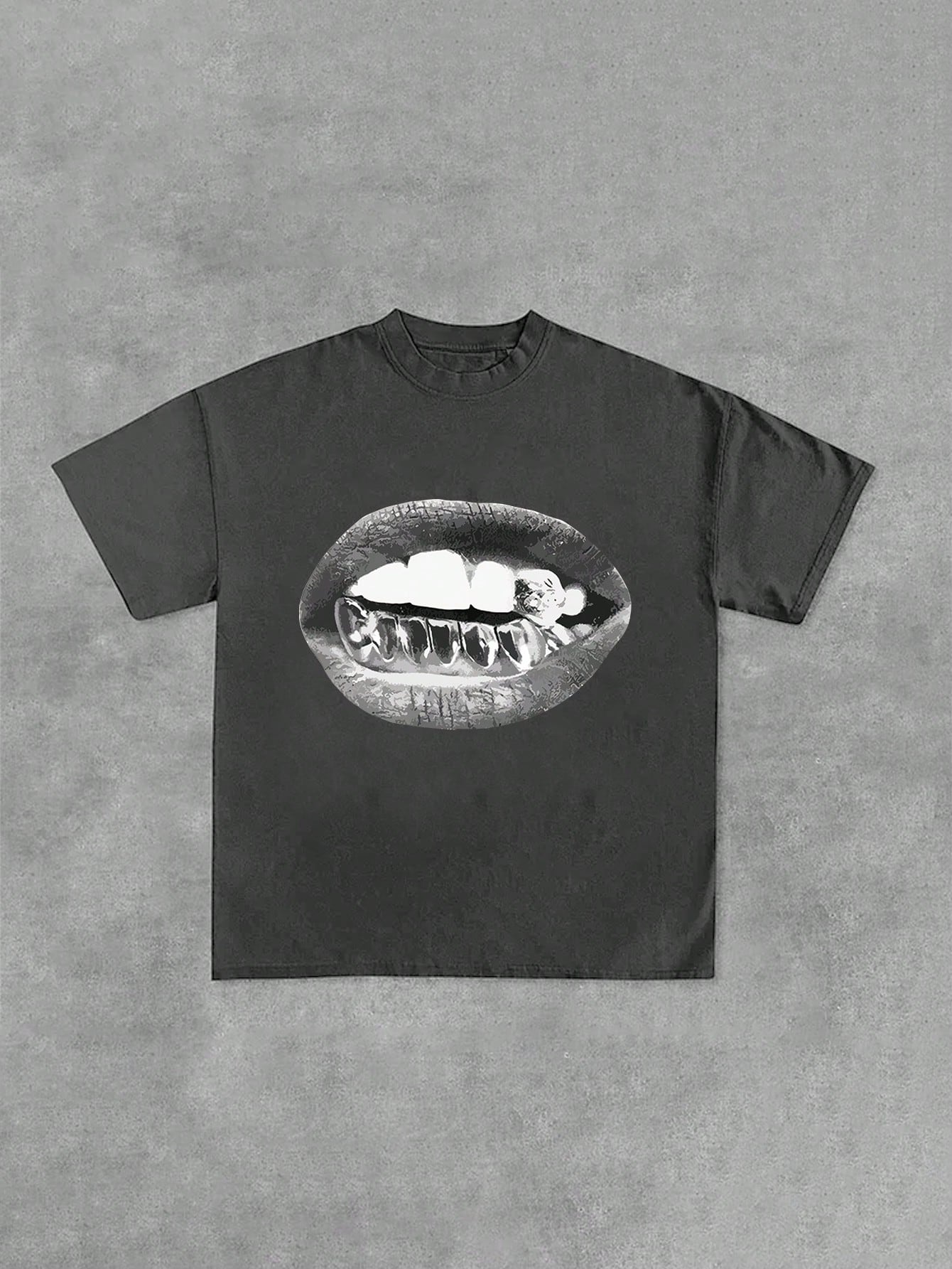 2025 Men's Summer Casual Round Neck Short Sleeve T-Shirt With Skull Print