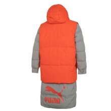 Puma 羽絨衣男戶外保暖長連休閒衣馬甲兩件帽/兩件套可感，長羽絨外套+羽絨馬甲/建議拍小一號 598317-84