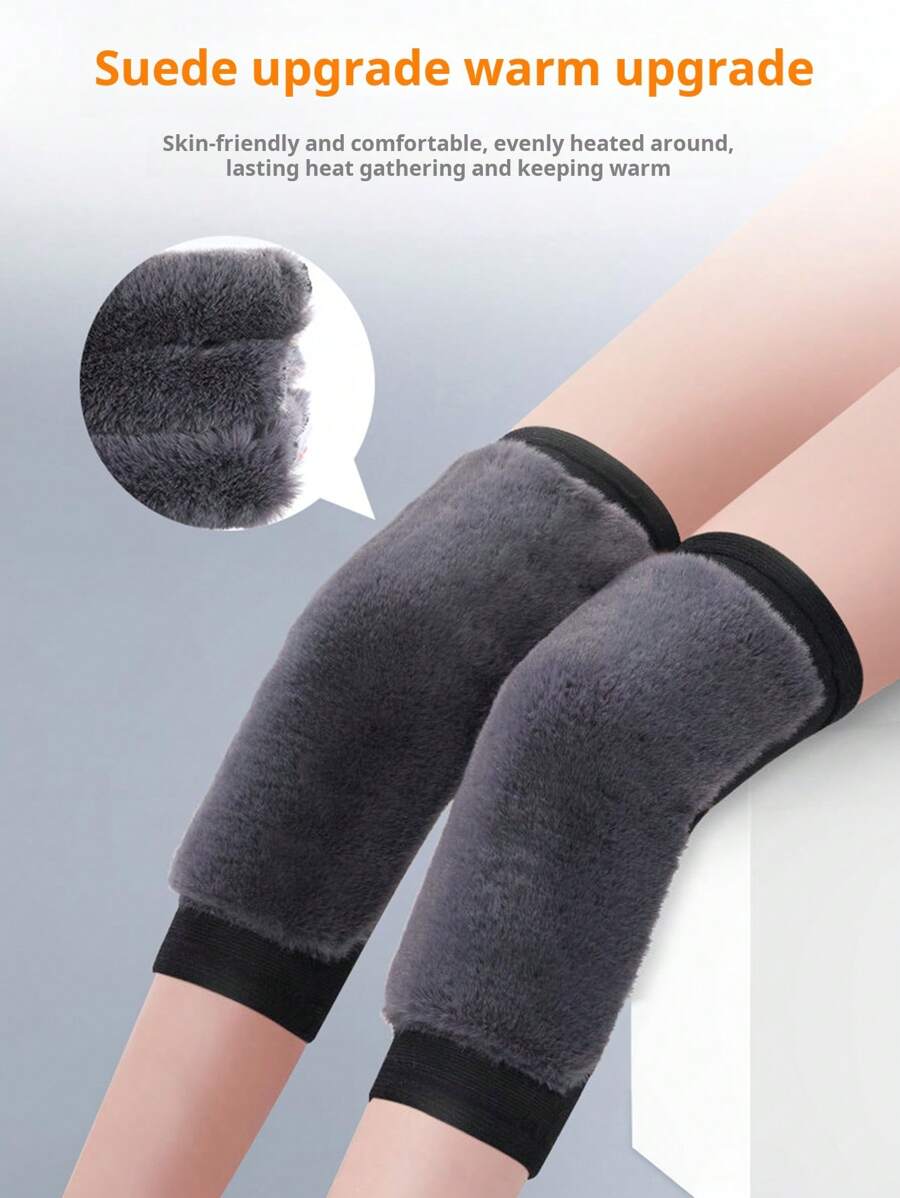 1 Cặp miếng lót giữ nhiệt dày cho đầu gối, miếng lót giữ nhiệt giảm đau viêm khớp, miếng lót đầu gối thể thao giữ nhiệt - Nhiều màu - Xem 1