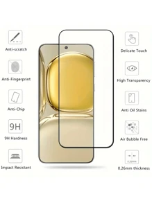 3 片装，高清、防刮、防爆 Infinix/手机屏幕保护膜，全覆盖，易于安装，高清清晰，无气泡，防刮、防碎钢化玻璃屏幕保护膜，超高清。适合生日/复活节/圣诞节/家庭/朋友/男孩/女朋友的礼物 - 白色 - 查看 2