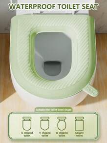 1 件式马桶座圈,马桶座圈,马桶座圈,四季通用,加厚 EVA 座椅,适合家庭使用,可清洗和可重复使用的马桶座圈,非常适合防止屁股受凉浴室装饰秋季装饰 - 彩色 - 查看 3