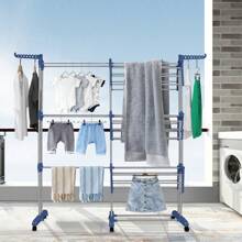 Drying Rack - Clothes Rack - Tumble Dryer - Extendable - Large Capacity - 75-142.5*64*170 Cm - 3 Levels - 藍 - 查看 1