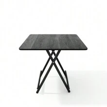Living And Home Folding Wooden Dining Table - Black 80cm W X 80cm D X 74cm H - View 8
