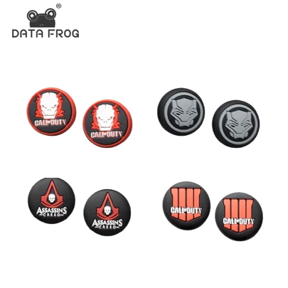DATA FROG 2Pcs Joystick Cover Thumb Stick Grip For Playstation5 Playstation4 PS3 PS2 XBOXONE Xbo X Series S X NS Pro Controller Silicone Accessories