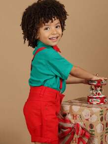 Baby Boy Clothing Set Christmas New Year's Eve End Of Year Fest - màu xanh lá - Xem 7